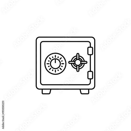 Secure Safe with Lock and Dial for Protecting Valuable Items and Documents