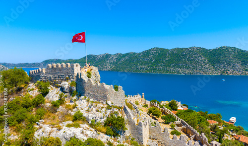 Aerial view with drone. Kal...