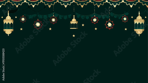 Elegant festive string lights arranged in a decorative lantern pattern against a dark background