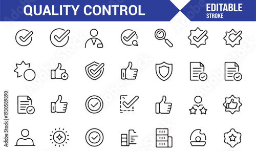 Minimal Checklist and Approval Outline Icons