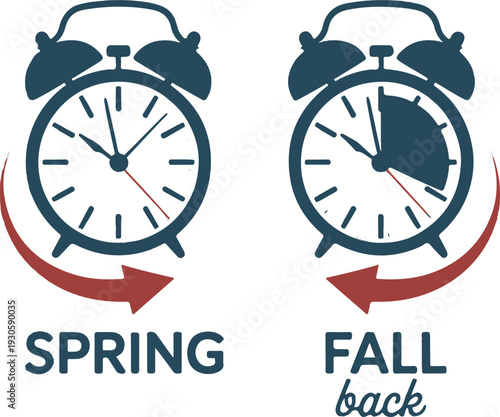 clock icon for spring forward or daylight saving time