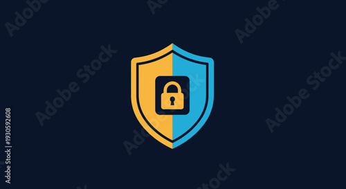 security shield icon, padlock protection, data privacy, internet safety, secure access