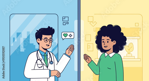 Telemedicine consultation doctor and patient online medical care