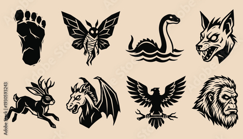 Cryptid Legends Vector Collection