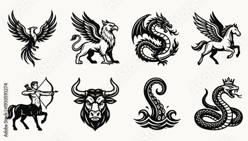 Mythical Creatures Vector Collection