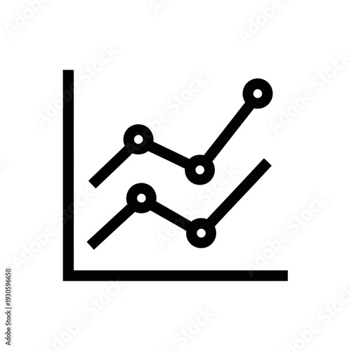 Business Growth and Analytics Chart Showing Increasing Data Trends