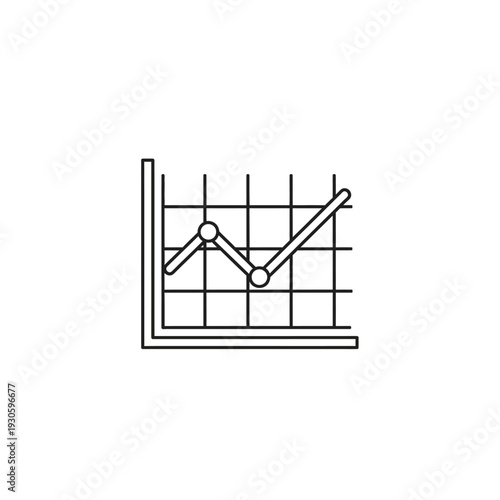 Business Growth and Data Analysis Concept with Line Chart and Graph
