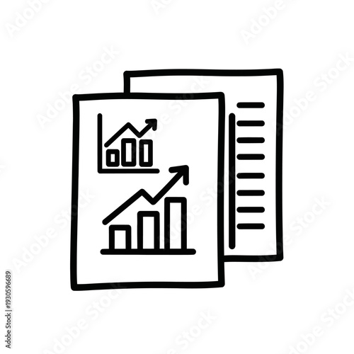 Business Growth and Data Analysis Concept with Financial Reports