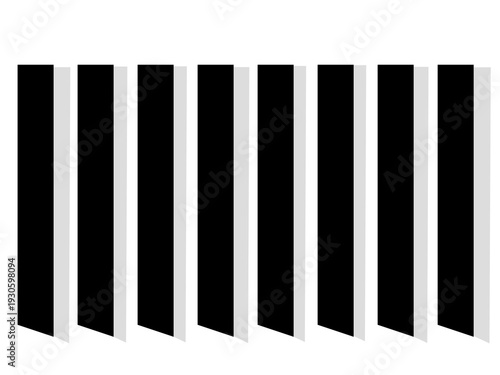 Black domino effect illustration. Hand drawn black lines as domino symbols.