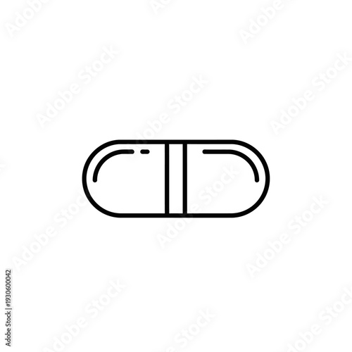 Close-up of a Pharmaceutical Capsule Pill Showing Medicine and Supplement Intake