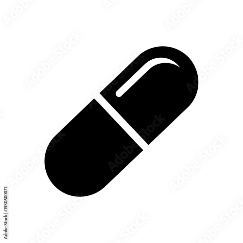 Close-up of a Single Capsule Pill for Medical and Healthcare Use