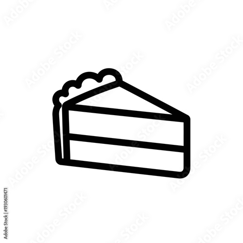 Delicious Slice of Cake with Cream and Fluffy Topping for Dessert Lovers