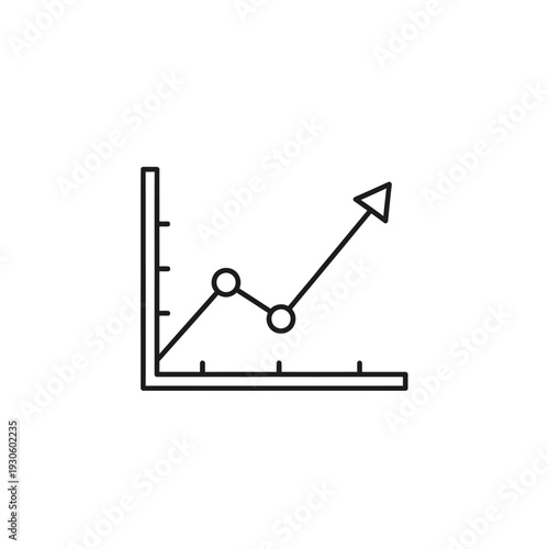 Dynamic Business Growth Chart Illustration Showing Upward Trend and Progress