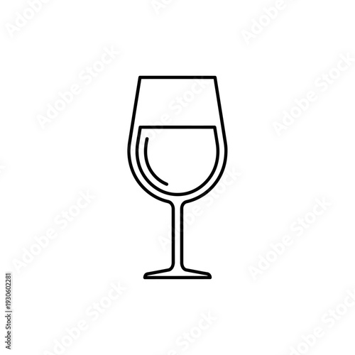 Elegant Wine Glass Illustration for Elegant Beverage Presentation