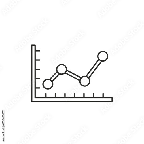 Financial Growth and Data Analysis Concept with Line Chart and Graph