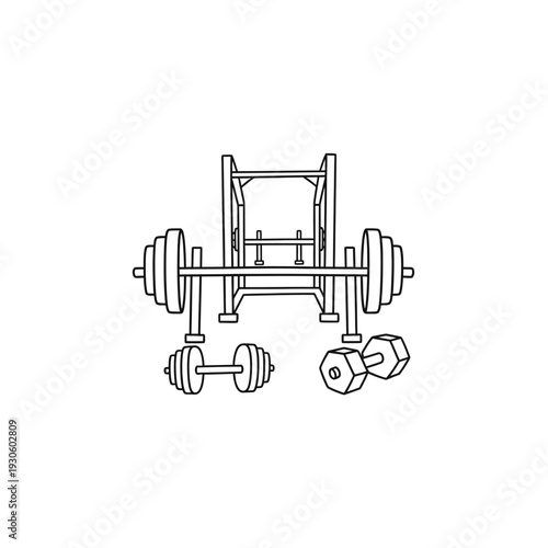 Fitness Equipment and Weights Set for Strength Training and Workout