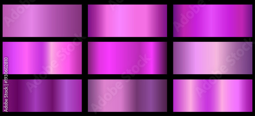 Purple metallic gradient for text design and bulletin boards, infographics. Metallic purple gradient. purple palette
