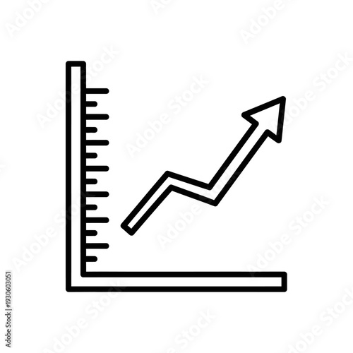 Growth and Progress Graph Illustration Depicting Increasing Trends and Data Analysis