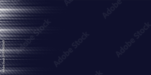 Seamless geometric pattern. Modern ornament with navy blue dotted elements. Geometric abstract pattern