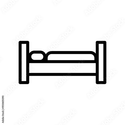 Minimalist Bed Frame Illustration for Sleeping Comfort and Home Decor