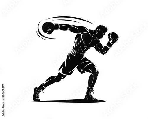 boxer silhouette vector, boxing athlete silhouette, boxer fighting pose vector, boxing stance silhouette illustration, male boxer silhouette, female boxer silhouette, professional boxing vector art