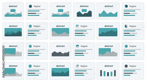 Abstract digital charts and graphs illustrating data visualization concepts for modern user interfaces and automated graphic displays.