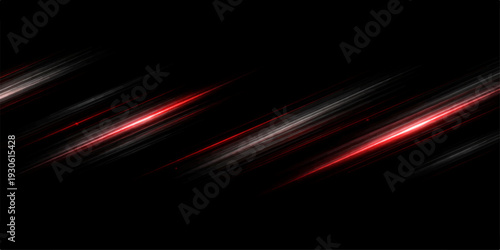 Abstract red background loop with glowing motion lines and dark space texture creates a digital wave of energy for a modern wallpaper design illustration