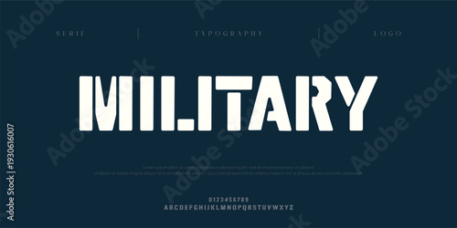 Military, Creative digital abstract sport modern alphabet logo font. Typography bold typeface for sport, technology, digital, future creative logos fonts. vector illustration
