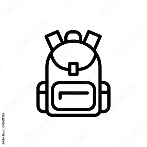 Modern Day Backpack Illustration for Travel and Outdoor Activities