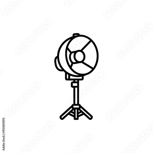 Professional Film Spotlight on Tripod with Adjustable Stand for Studio Lighting