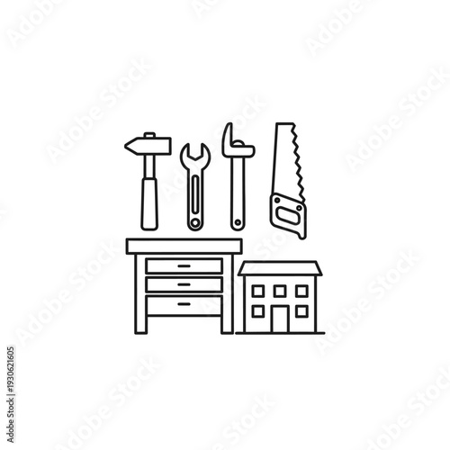 Organized Workshop Tools and Equipment Setup for DIY Projects