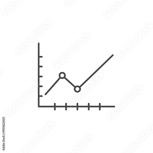 Professional Business Graph Showing Growth and Performance Trends
