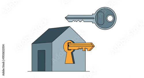 House with Key in the Lock.