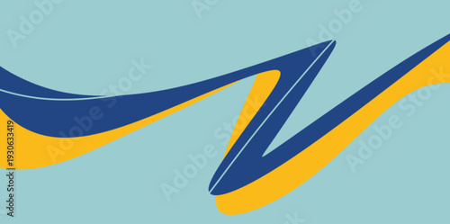 Dynamic sharp wave vector background. High contrast vector illustration with sharp dynamic waves. Perfect for energetic and modern corporate identity or creative advertising layouts.