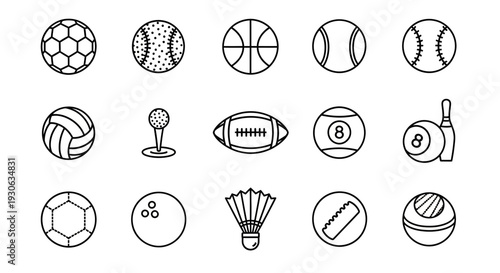 Sports Balls Icons