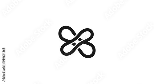 Abstract Infinity Symbol Loop Design.