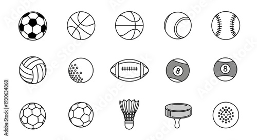 Sports Balls Icons
