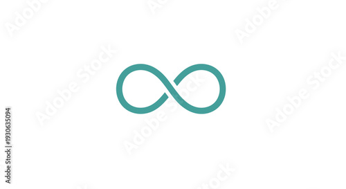 Infinity symbol representing endlessness and continuity.