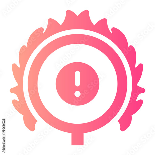 warning gradient icon