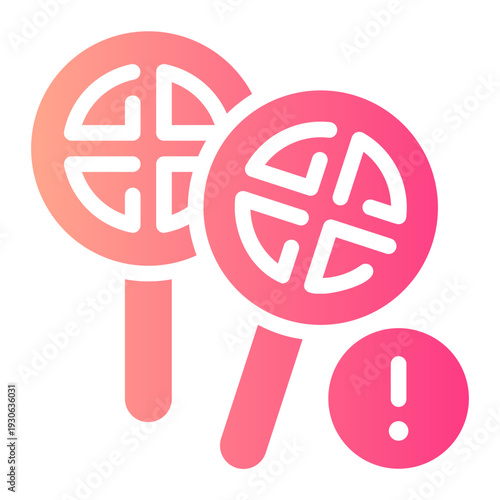 warning gradient icon