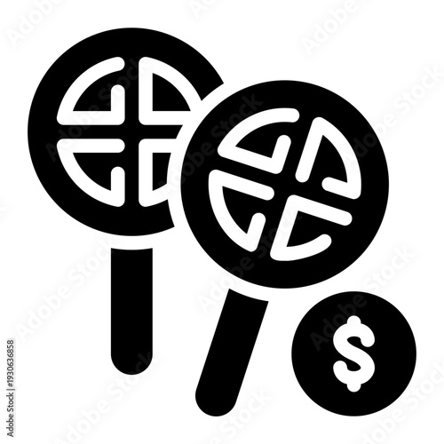 money glyph icon