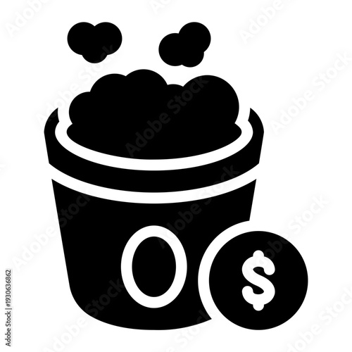 money glyph icon