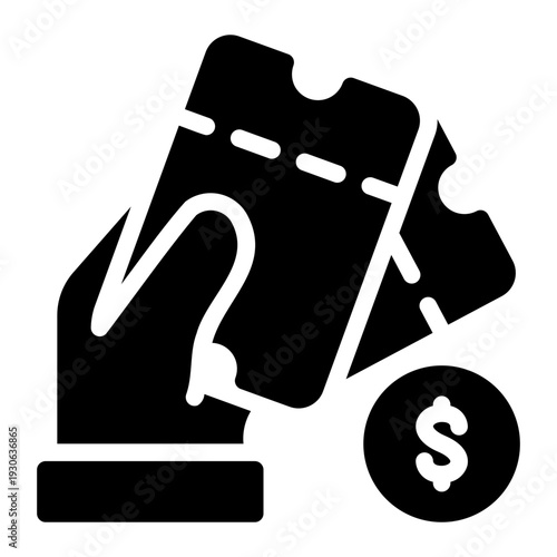 money glyph icon