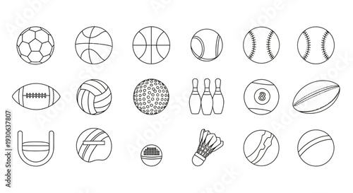 Sports Balls Icons