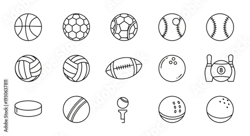 Sports Balls Icons