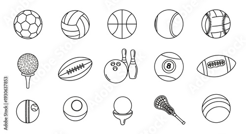 Sports Equipment Icons