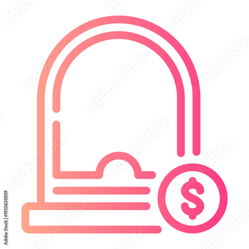 money gradient icon