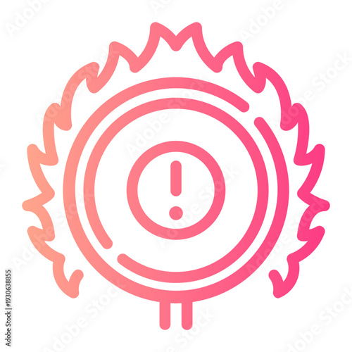 warning gradient icon