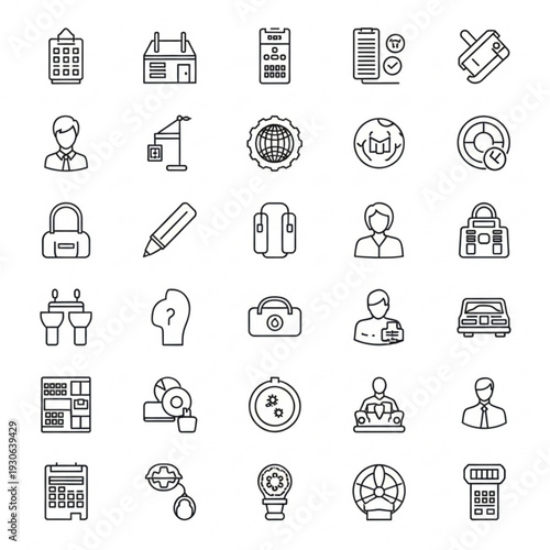 DevOps Editable Stroke Line Icons – Cloud Computing, Software Development and Automation Outline Vector Collection