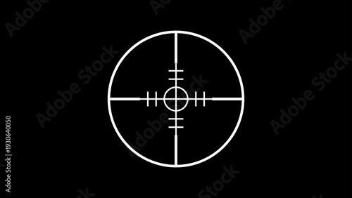 照準マークのシンプルアイコン｜ターゲット・フォーカスコンセプト